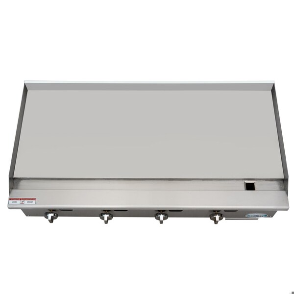 Koolmore 48 in. Natural Gas 4-Burner Griddle with 120,000 BTUs in Stainless-Steel KM-GG4-48M - KM-GG4-48M