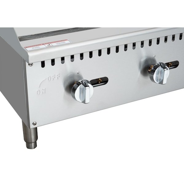 Koolmore 48 in. Natural Gas 4-Burner Griddle with 120,000 BTUs in Stainless-Steel KM-GG4-48M - KM-GG4-48M