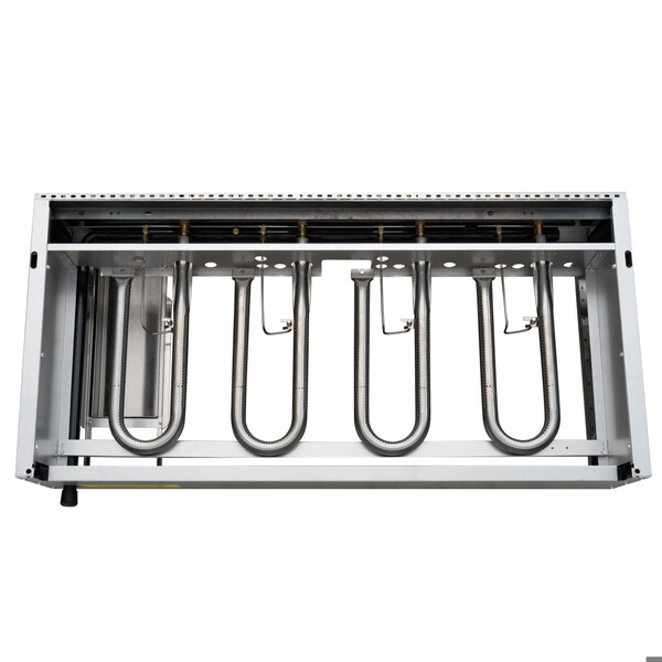 Koolmore 48 in. Natural Gas 4-Burner Griddle with 120,000 BTUs in Stainless-Steel KM-GG4-48M - KM-GG4-48M
