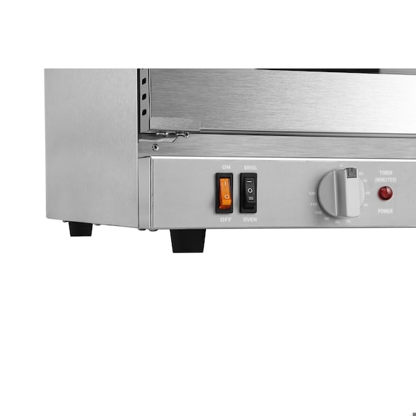 Koolmore 23 in. Countertop Convection Oven for Half-Size Pans w/ 4 Racks 2800W of Power and Steam Injection - KM-CTCO-23STI