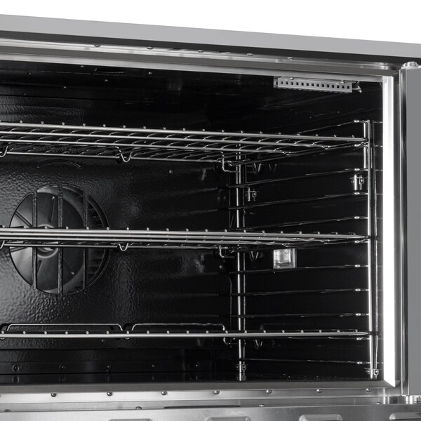 Koolmore 38 in. Full Size Double Commercial LP Convection Oven 108,000 BTU Total with Stacking Kit - KM-DCCO54-LP