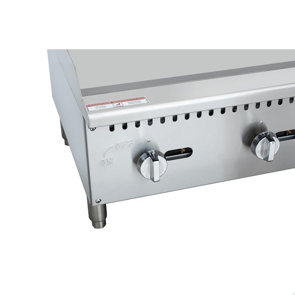 Koolmore 36 in. Natural Gas 3-Burner Griddle with 90,000 BTU in Stainless-Steel KM-GG3-36M - KM-GG3-36M