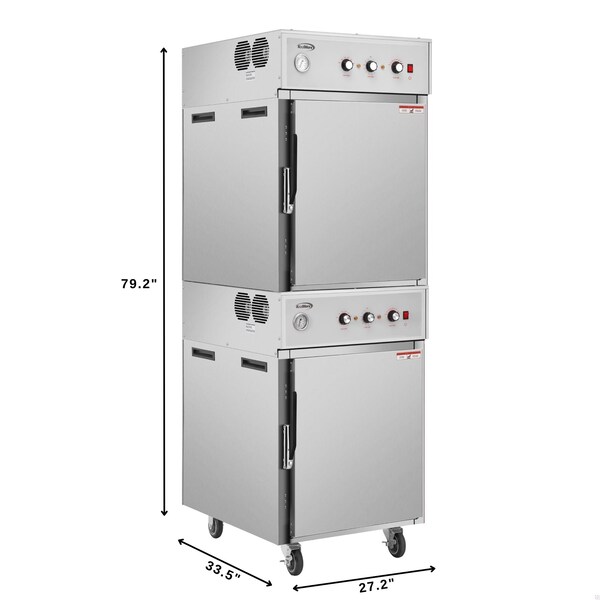 Koolmore 8-Pan Full-Size Commercial Cook And Hold Oven 3,000W/240V in Stainless-Steel - KM-CCAH3-2D