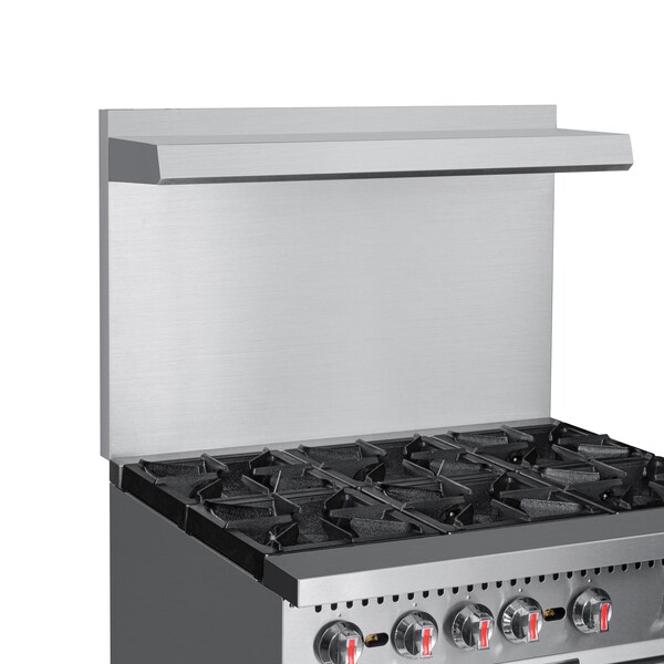 Koolmore 36 in. 6 Burner Commercial Natural Gas Range in Stainless-Steel - KM-CR36-NG