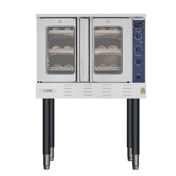 Koolmore 38 in. Full Size Single Deck Commercial LP Convection Oven 54,000 BTU - KM-CCO54-LP