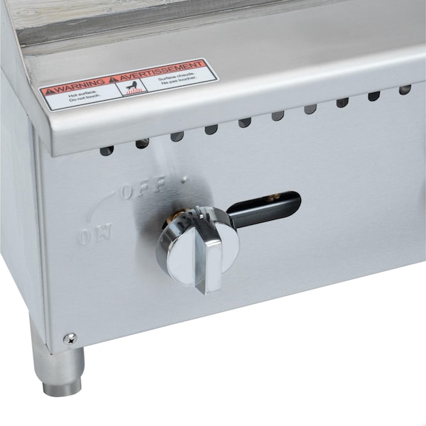 Koolmore 24 in. Natural Gas 2-Burner Griddle with 60,000 BTU in Stainless-Steel KM-GG2-24M - KM-GG2-24M