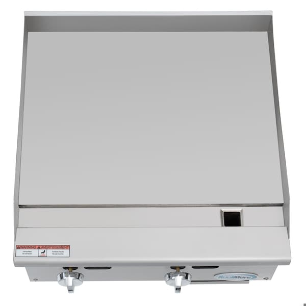 Koolmore 24 in. Natural Gas 2-Burner Griddle with 60,000 BTU in Stainless-Steel KM-GG2-24M - KM-GG2-24M