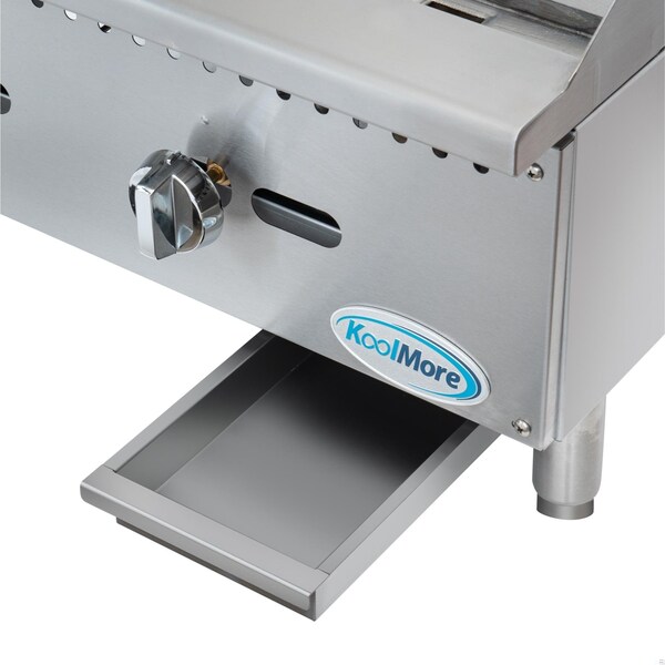 Koolmore 24 in. Natural Gas 2-Burner Griddle with 60,000 BTU in Stainless-Steel KM-GG2-24M - KM-GG2-24M