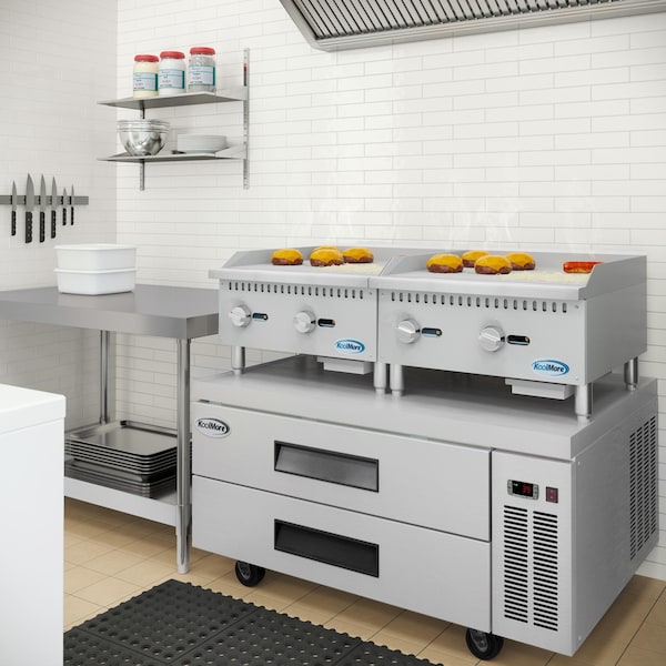 Koolmore 24 in. Natural Gas 2-Burner Griddle with 60,000 BTU in Stainless-Steel KM-GG2-24M - KM-GG2-24M