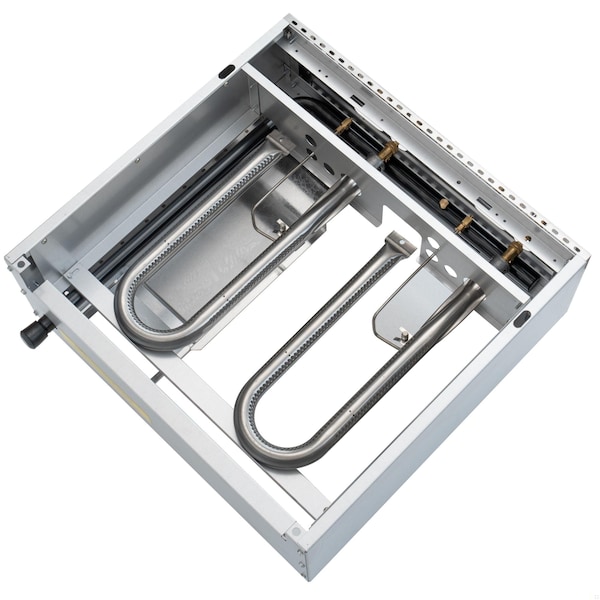 Koolmore 24 in. Natural Gas 2-Burner Griddle with 60,000 BTU in Stainless-Steel KM-GG2-24M - KM-GG2-24M