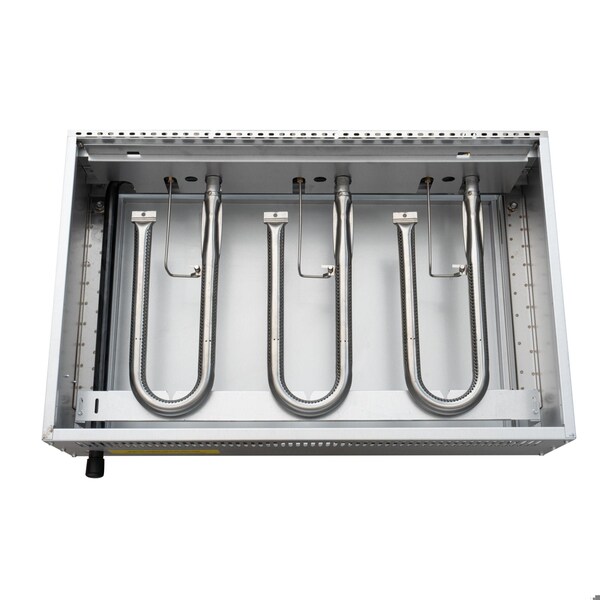 Koolmore 36 in. Commercial 3-Burner Natural Gas Charbroiler with 90,000 BTU in Stainless-Steel KM-GCB3-36M - KM-GCB3-36M