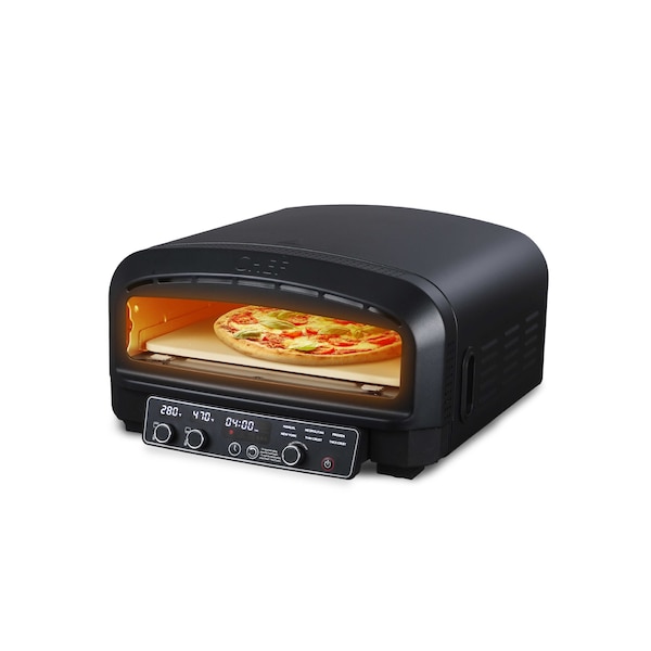Commercial Chef Indoor Electric Pizza Oven, 1800W Countertop Oven with 0.7 cu. ft. Capacity - CHPOV14B