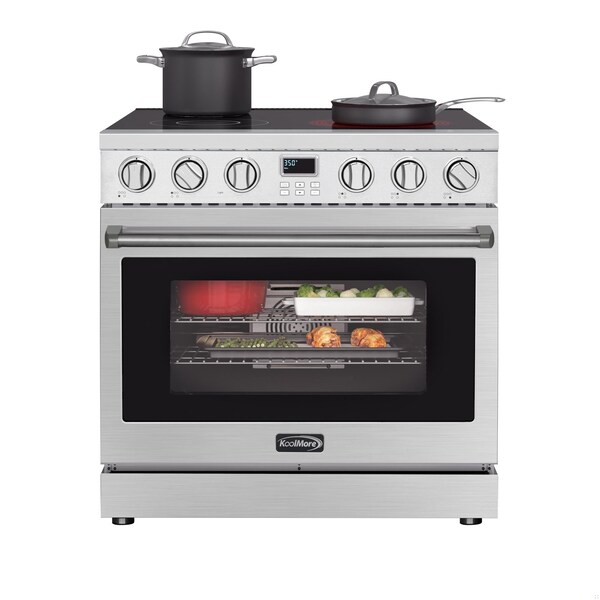 Koolmore 36 in. Professional Electric Range with 16600W of Power, 240V in Stainless-Steel KM-EPR-36AP-SS - KM-EPR-36AP-SS