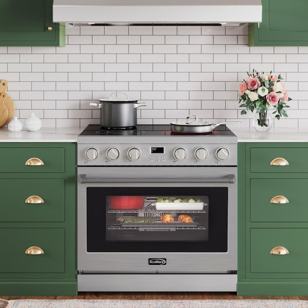 Koolmore 36 in. Professional Electric Range with 16600W of Power, 240V in Stainless-Steel KM-EPR-36AP-SS - KM-EPR-36AP-SS