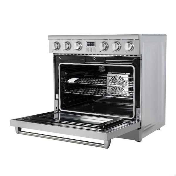 Koolmore 36 in. Professional Electric Range with 16600W of Power, 240V in Stainless-Steel KM-EPR-36AP-SS - KM-EPR-36AP-SS