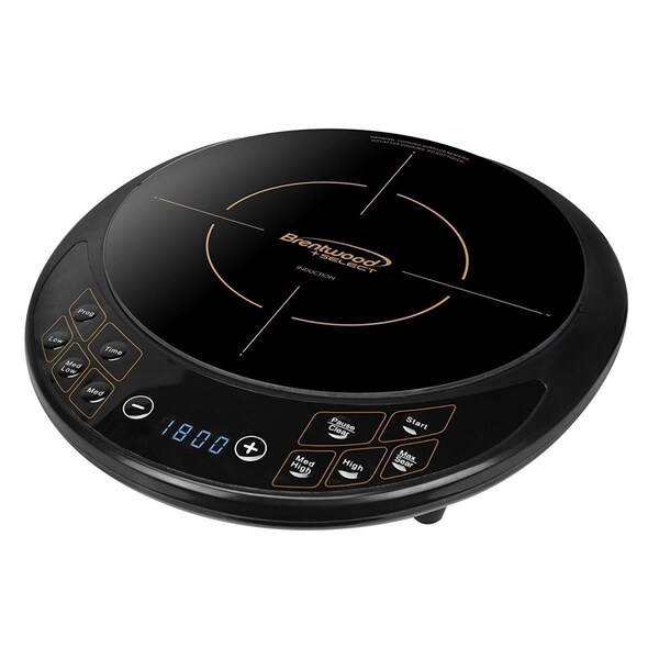 Brentwood Industries Single Electric Induction Cooktop, Black - TS-391