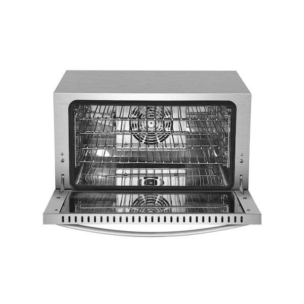 Koolmore 23 in. Countertop Convection Oven for Half-Size Pans with 4 Racks 1600W of Power in Stainless-Steel - KM-CTCO-15