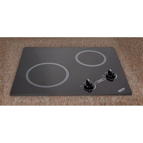 Kenyon Arctic Series 2-burner Cooktop- black with analog control- 6 .50 & 8 inch 240V UL - B41604