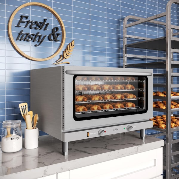 Koolmore 32 in. Countertop Convection Oven, Holds Full Size Pans, 4 Racks and 3500W of Power, 240V - KM-CTCO-44