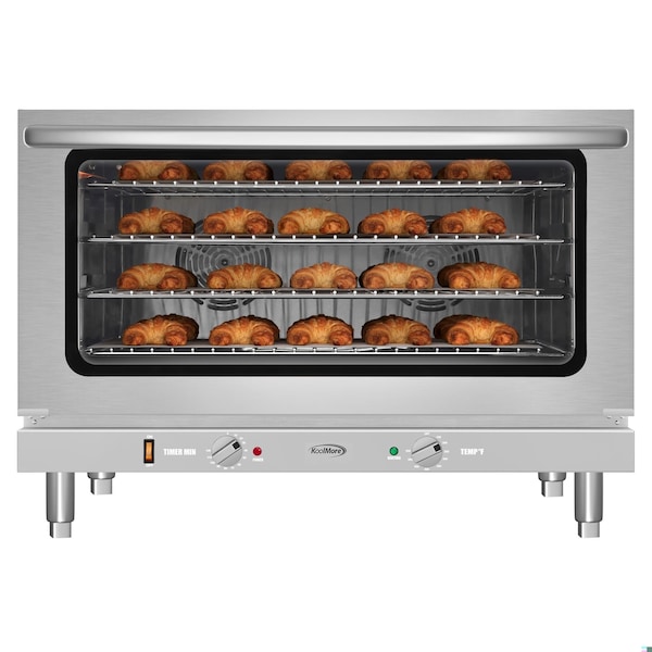 Koolmore 32 in. Countertop Convection Oven, Holds Full Size Pans, 4 Racks and 3500W of Power, 240V - KM-CTCO-44