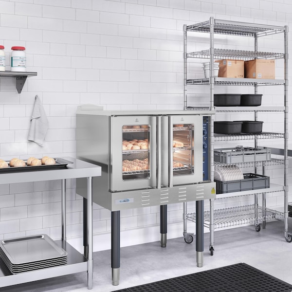 Koolmore 38 in. Full Size Single Deck Commercial Natural Gas Convection Oven 54,000 BTU - KM-CCO54-NG