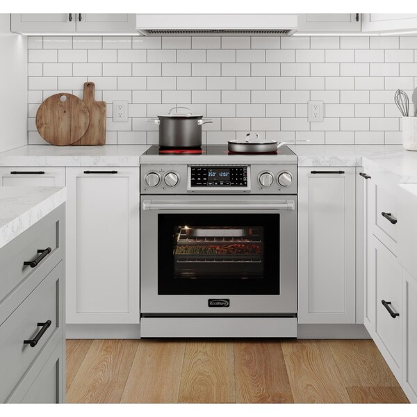 Koolmore 30 in. Electric Professional Range with Tilt Panel and Digital controls, Self-Cleaning, 240V - KM-EPR-30TDP-SS
