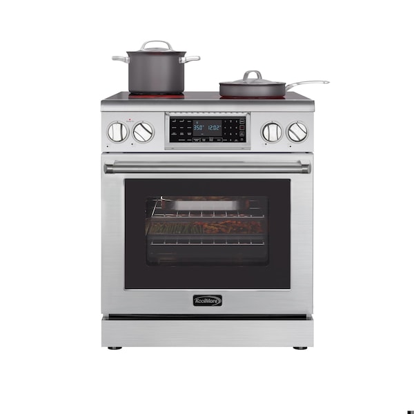 Koolmore 30 in. Electric Professional Range with Tilt Panel and Digital controls, Self-Cleaning, 240V - KM-EPR-30TDP-SS