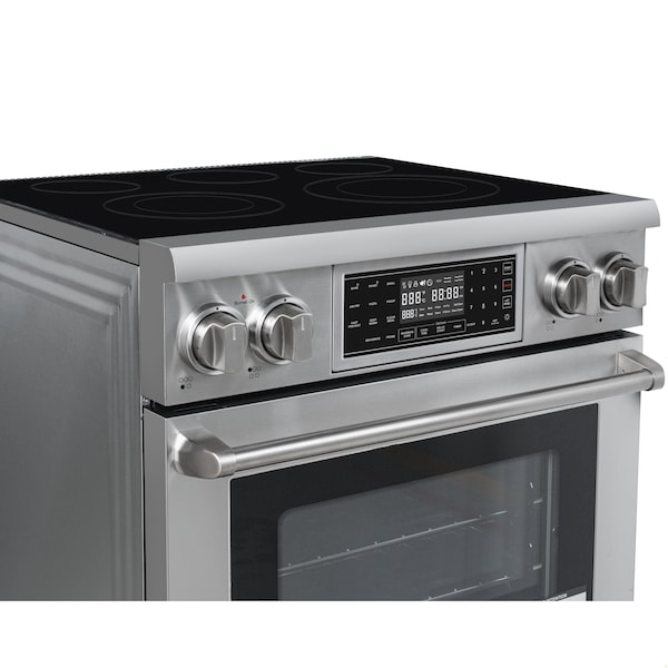 Koolmore 30 in. Electric Professional Range with Tilt Panel and Digital controls, Self-Cleaning, 240V - KM-EPR-30TDP-SS
