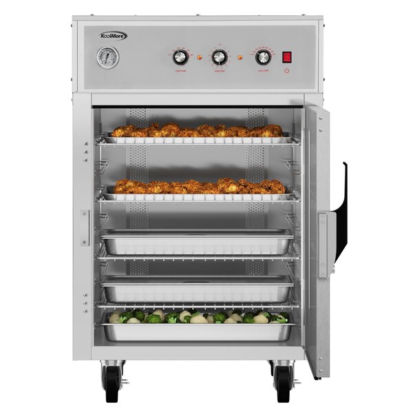 Koolmore 4-Pan Half-Size Commercial Cook And Hold Oven 3,000W/240V in Stainless-Steel - KM-CCAH3-1D
