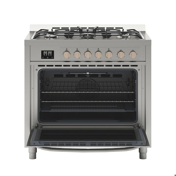 Koolmore 36 in. Stainless Steel Professional Gas range with Legs, . - KM-FR36GL-SS