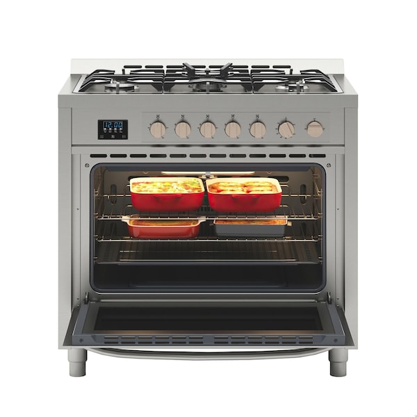 Koolmore 36 in. Stainless Steel Professional Gas range with Legs, . - KM-FR36GL-SS