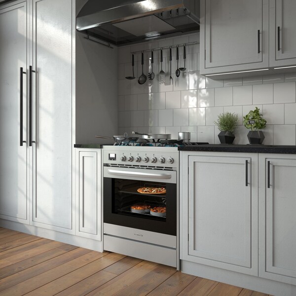 Koolmore 30 in. Stainless-Steel Professional Gas Range, . - KM-FR30G-SS