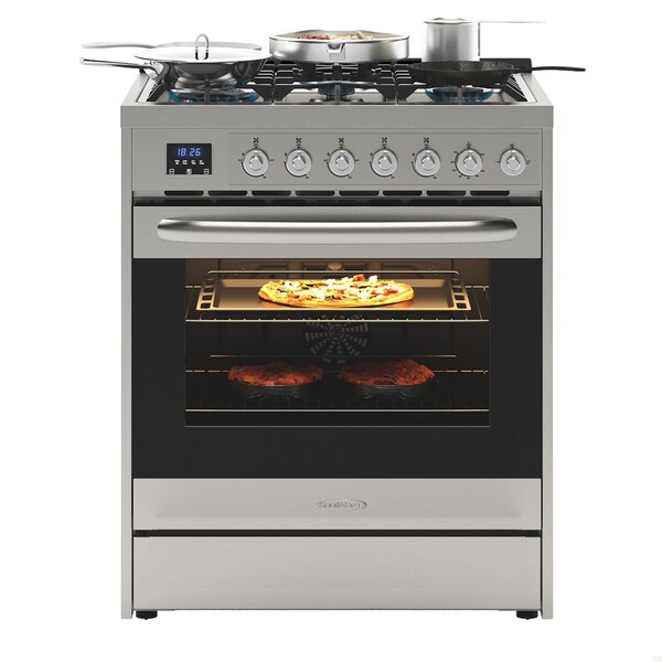 Koolmore 30 in. Stainless-Steel Professional Gas Range, . - KM-FR30G-SS
