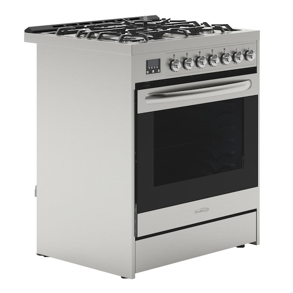 Koolmore 30 in. Stainless-Steel Professional Gas Range, . - KM-FR30G-SS
