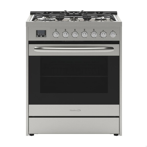 Koolmore 30 in. Stainless-Steel Professional Gas Range, . - KM-FR30G-SS