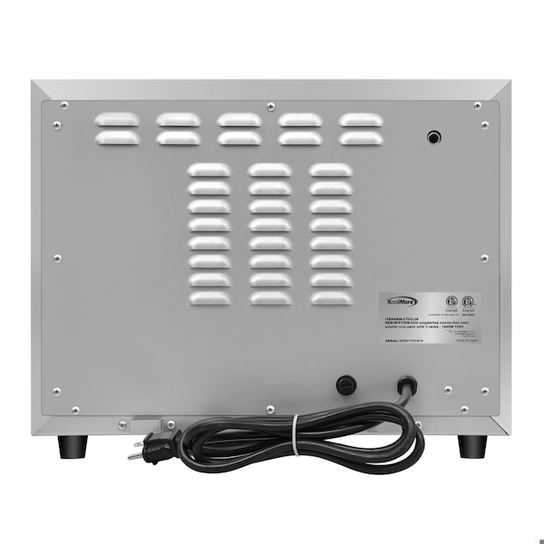 Koolmore 19 in. Countertop Convection Oven for Quarter-Size Pans with 3 Racks 1440W of Power Stainless-Steel - KM-CTCO-08