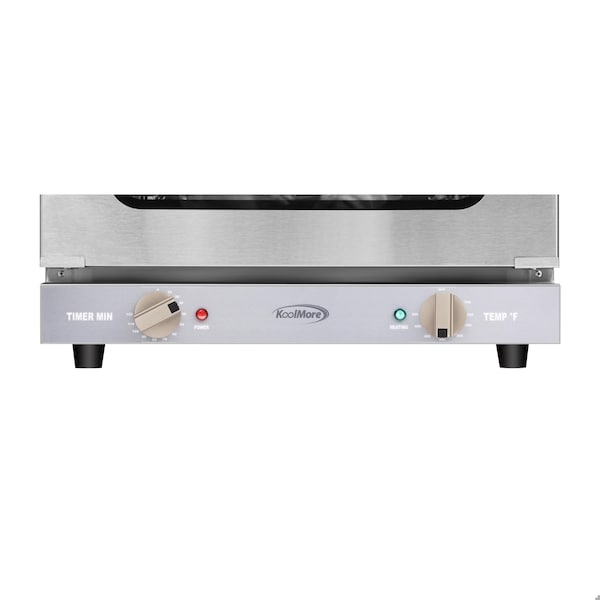 Koolmore 19 in. Countertop Convection Oven for Quarter-Size Pans with 3 Racks 1440W of Power Stainless-Steel - KM-CTCO-08