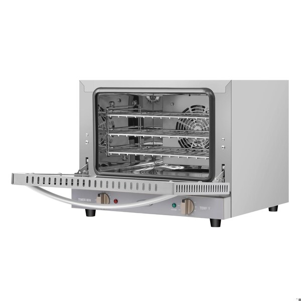 Koolmore 19 in. Countertop Convection Oven for Quarter-Size Pans with 3 Racks 1440W of Power Stainless-Steel - KM-CTCO-08