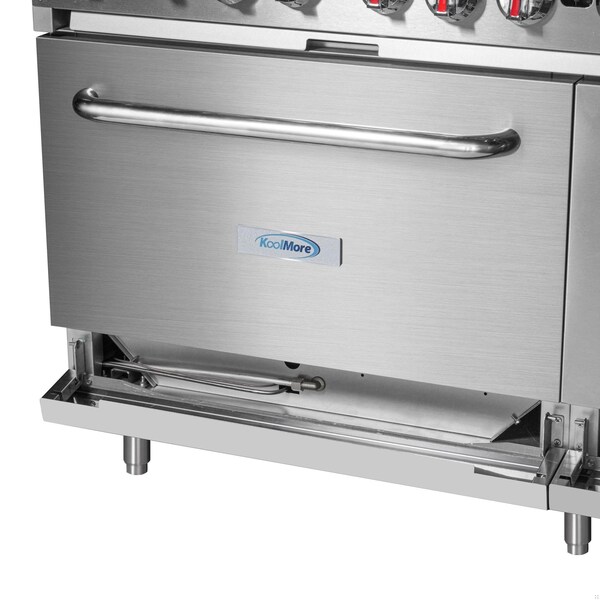 Koolmore 60 in. Commercial LP Range with 24 in. Griddle and Broiler in Stainless-Steel - KM-CRGB60-LP