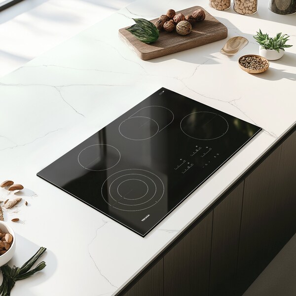 Tecasa 30-in 4 Burners Smooth Surface (Radiant) Black Electric Cooktop with Bridge Element - MT-T47364RT