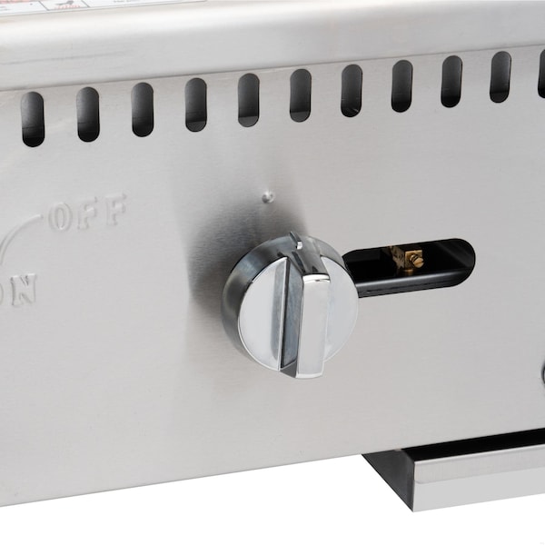 Koolmore 18 in. Natural Gas 1-Burner Griddle with 30,000 BTU in Stainless-Steel KM-GG1-18M - KM-GG1-18M