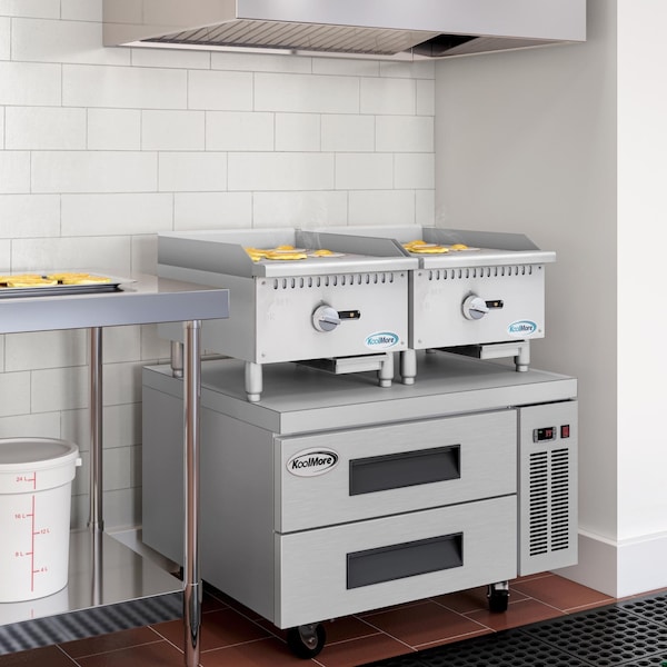 Koolmore 18 in. Natural Gas 1-Burner Griddle with 30,000 BTU in Stainless-Steel KM-GG1-18M - KM-GG1-18M