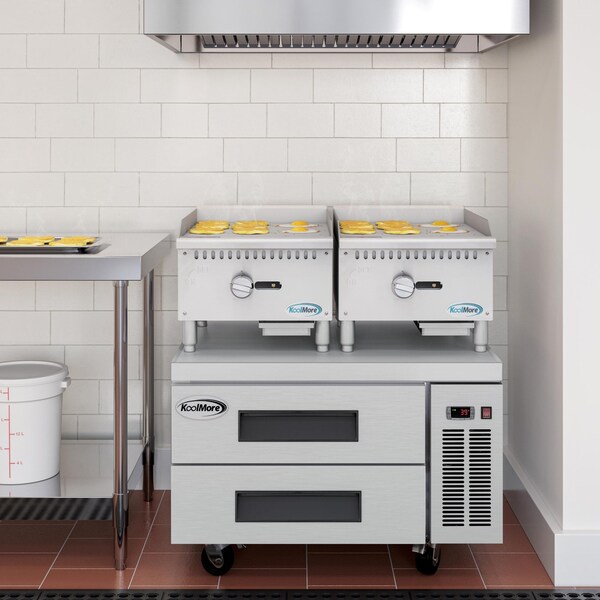 Koolmore 18 in. Natural Gas 1-Burner Griddle with 30,000 BTU in Stainless-Steel KM-GG1-18M - KM-GG1-18M