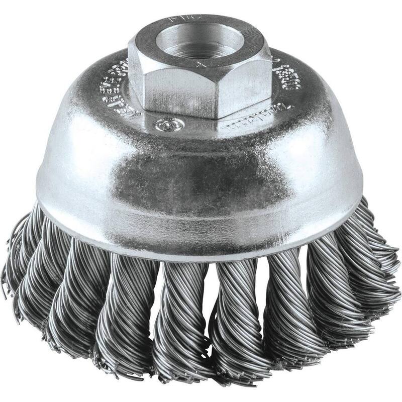 Brocha de copa de alambre de nudos de acero inoxidable Makita M10 x 1.25 in. x 2-3/4 in. - A-98457