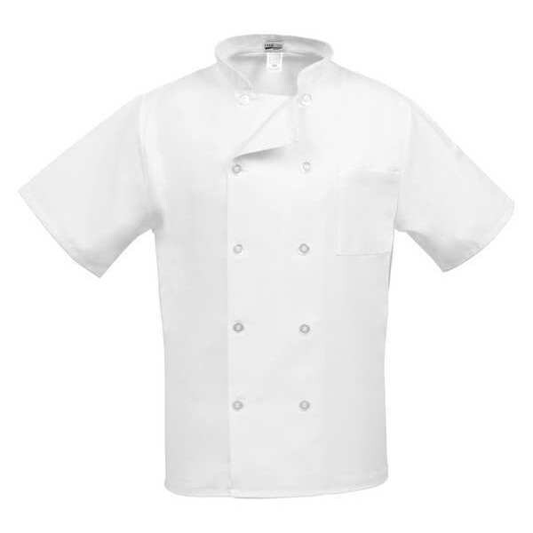 Fame (A Delta Plus Group Company) Chef Coat, Classic Wht, C10PS S/S, LG - 30726