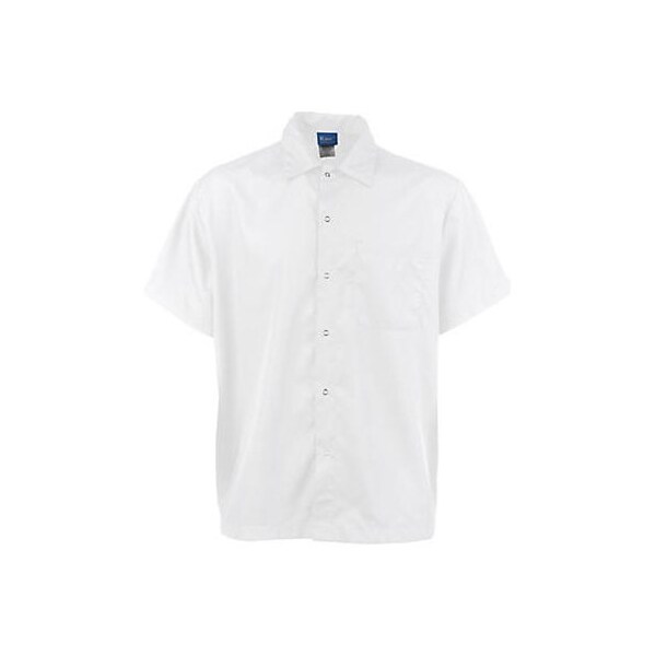 Allpoints Kng 4Xl Cook Shirt Frontsnap, White - 11404XL