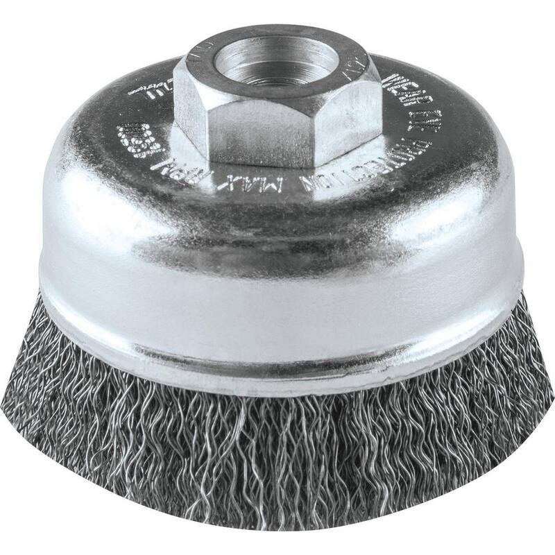 Cepillo de Copa de Alambre Rizado de  3 pulgadas x 1.25 pulgadas x M10 - A-98382 de Makita