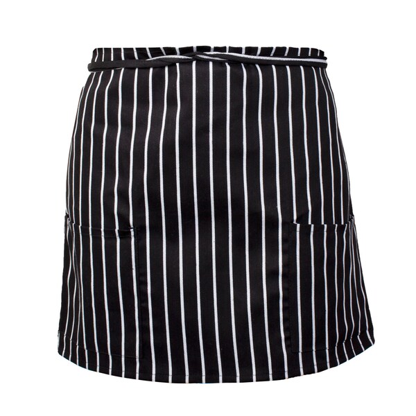 Monarch Half Bistro Aprons Chalk Stripe , 12PK - BISTROHLF-CHS