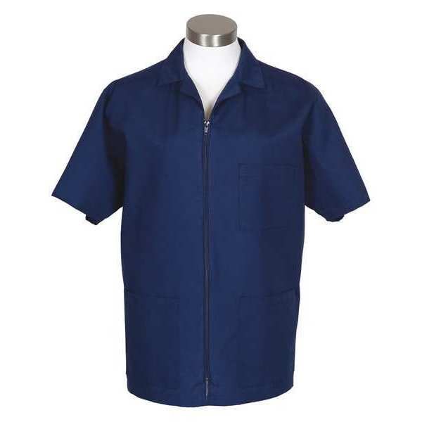 Fame (A Delta Plus Group Company) Smock, Zipper, Navy, K74, LG - 81771