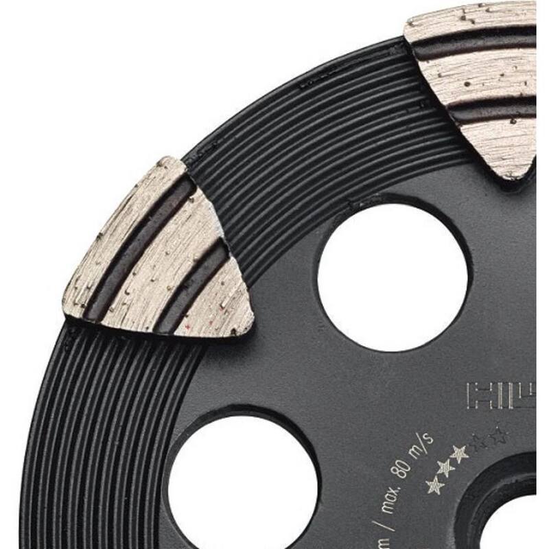 Rueda de copa de diamante SP Hilti de 4-1/2 pulg. x 5/8-11 pulg. con husillo roscado para amoladoras angulares - 2238560